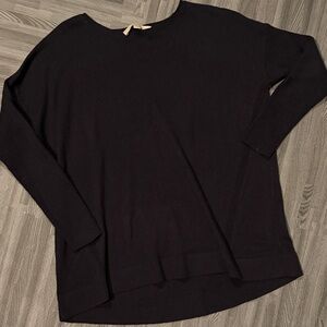 LOFT Elegant Black Knit Top